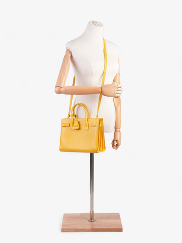 Saint Laurent Sac De Jour Yellow Leather Baby