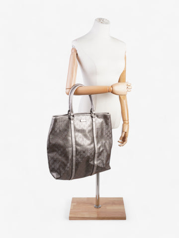 Gucci CS Implement Tote Bag Metallic Pink Canvas