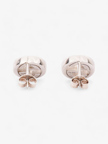 Gucci Interlocking G Earrings Silver Silver Sterling