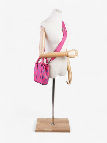 Gucci Gucci Mini Tote, CS logo Embossed Pink / Blue Leather
