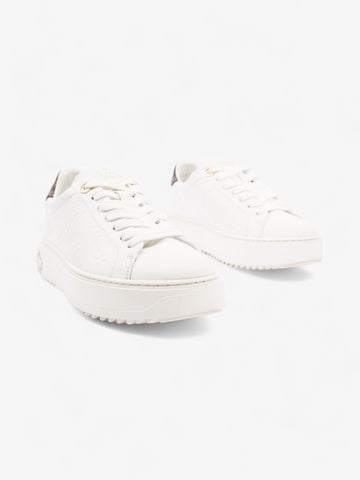 Louis Vuitton Time Out Sneaker White / Brown Monogram Leather EU 36.5 UK 3.5