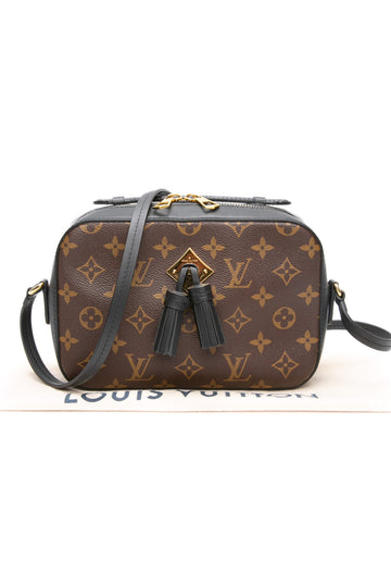 LOUIS VUITTON Black Monogram Saintonge Crossbody Bag