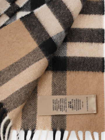 Burberry Scarf Check Cashmere