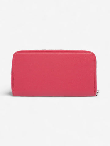 Chanel Zipped Lucky Clover Wallet Pink / Blue Leather