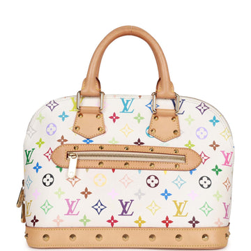 Louis Vuitton Vintage Monogram Multicolor White Alma