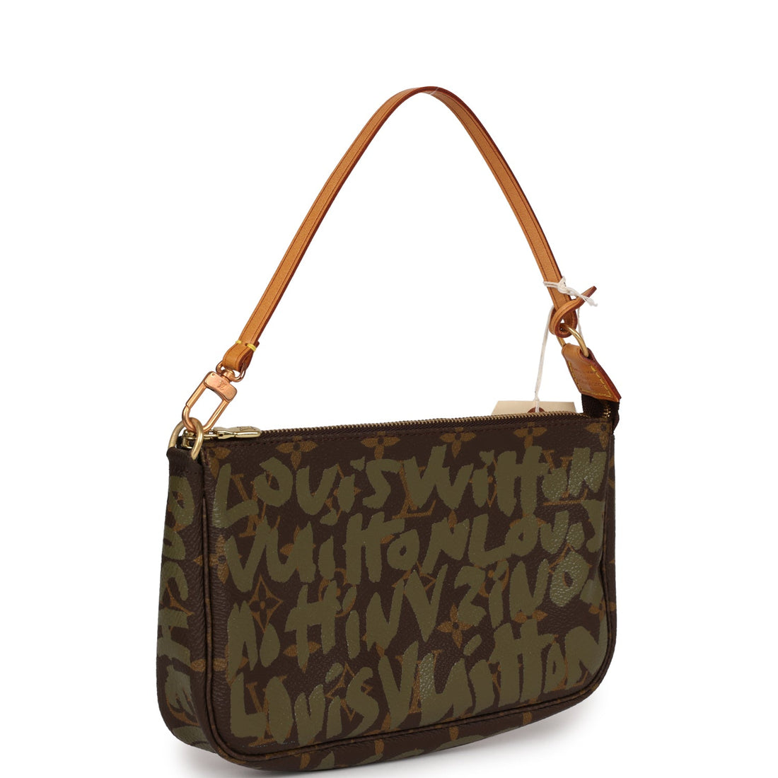 Louis Vuitton Vintage x Stephen Sprouse Pochette Accessories Khaki Graffiti Gold Hardware
