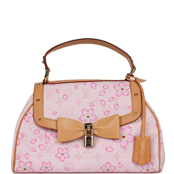 Louis Vuitton Vintage x Takashi Murakami Pink Monogram Cherry Blossom Sac Retro Gold Hardware