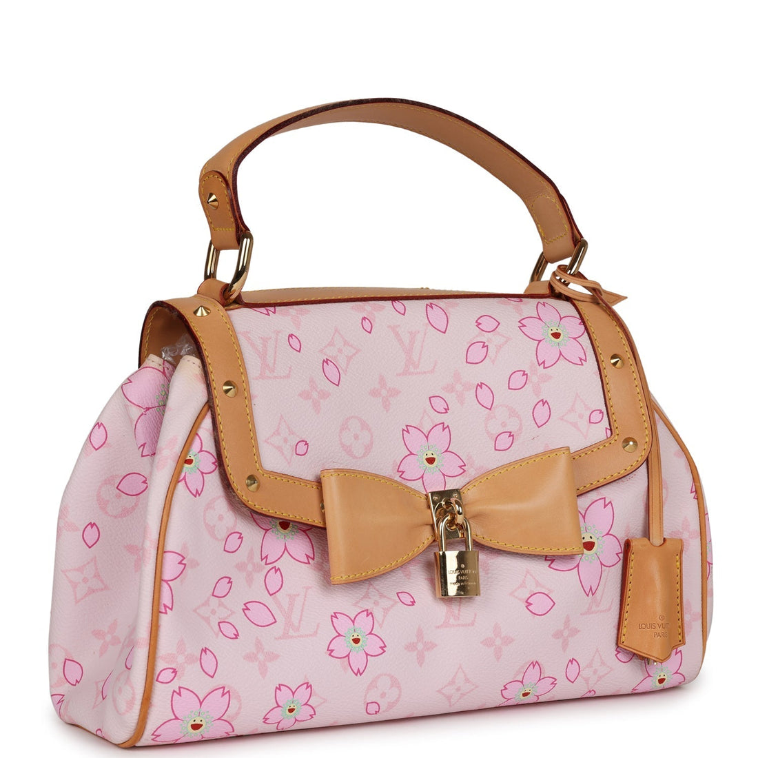 Louis Vuitton Vintage x Takashi Murakami Pink Monogram Cherry Blossom Sac Retro Gold Hardware