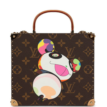 Louis Vuitton Vintage x Takashi Murakami Panda Jewelry Trunk Brown Monogram Brass Hardware