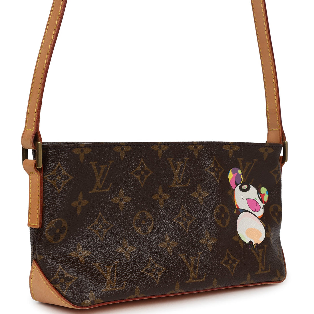 Louis Vuitton Vintage X Takashi Murakami Panda Troutter Brown Monogram Gold Hardware
