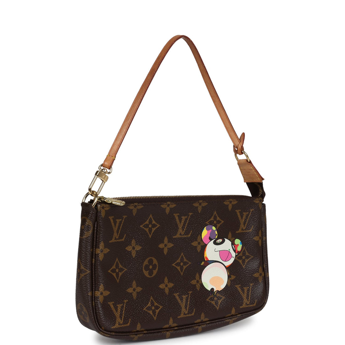 Louis Vuitton Vintage X Murakami Panda Pochette Accessories Monogram Gold Hardware