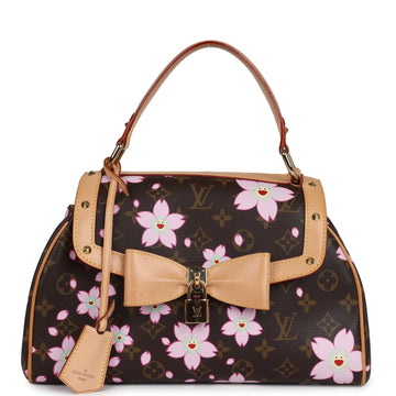 Louis Vuitton Vintage x Takashi Murakami Sac Retro PM Brown Monogram Cherry Blossom Gold Hardware
