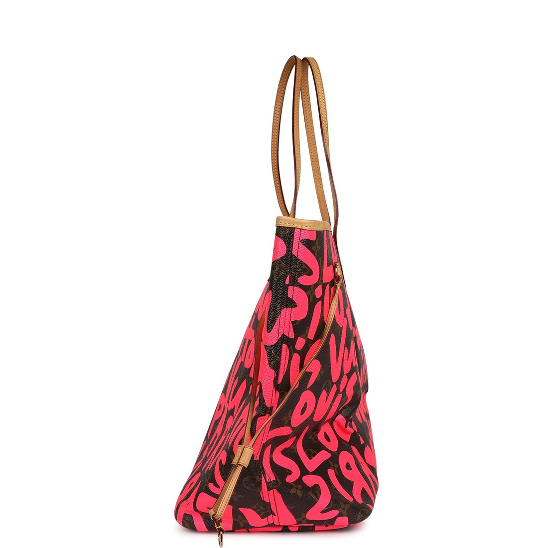 Louis Vuitton X Stephen Sprouse Neverfull GM Fuchsia Pink Monogram Graffiti Gold Hardware