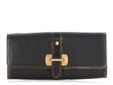 Louis Vuitton Black Suhali Le Favori Wallet