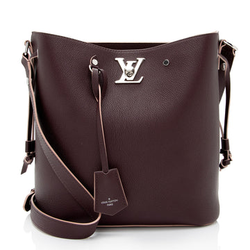 Louis Vuitton Calfskin Lockme Bucket Bag (SHF-Ie5h5b)