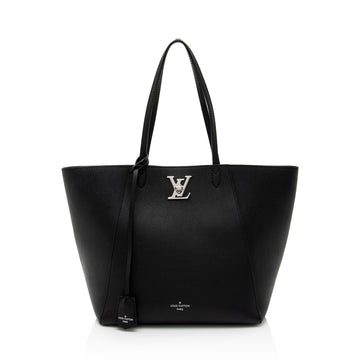 Louis Vuitton Calfskin Lockme Cabas Tote (SHF-96IXTb)