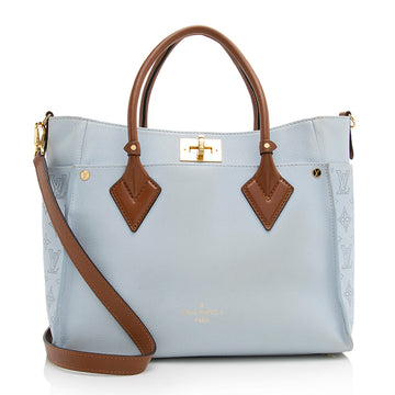 Louis Vuitton Calfskin On My Side MM Tote (SHF-21611)