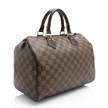 Louis Vuitton Damier Ebene Speedy 30 Satchel