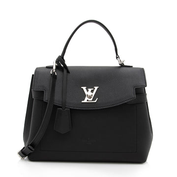 Louis Vuitton Grained Calfskin Lockme Ever MM Satchel (SHF-xxWmqD)