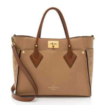 Louis Vuitton Mahina Calfskin On My Side MM Tote (SHF-C4Ei6m)