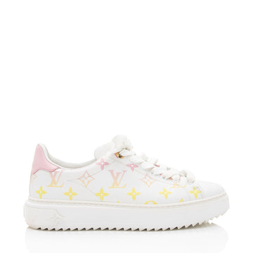 Louis Vuitton Monogram Calfskin Time Out Sneakers - Size 8.5 / 38.5 (SHF-XxMqUr)