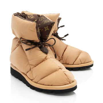 Louis Vuitton Monogram Nylon Pillow Comfort Boots - Size 7 / 37