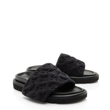 Louis Vuitton Monogram Nylon Pool Pillow Mules - Size 8 / 38