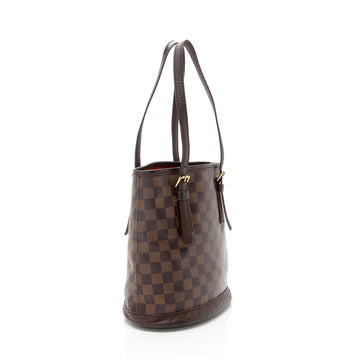 Louis Vuitton Vintage Damier Ebene Marais Bucket Tote