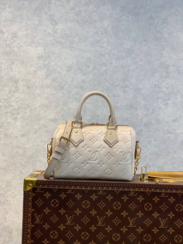 M46163 Handbag shoulder bag cross body bags calfskin dirty white Embossing