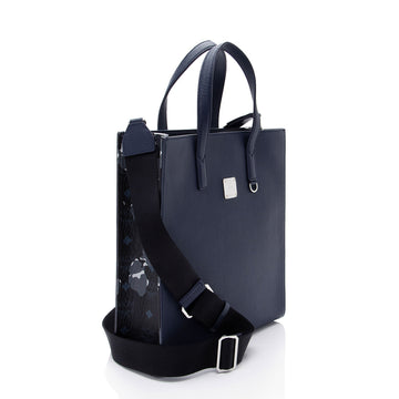 MCM Leather Camo Floral Aren Small Shopper Tote