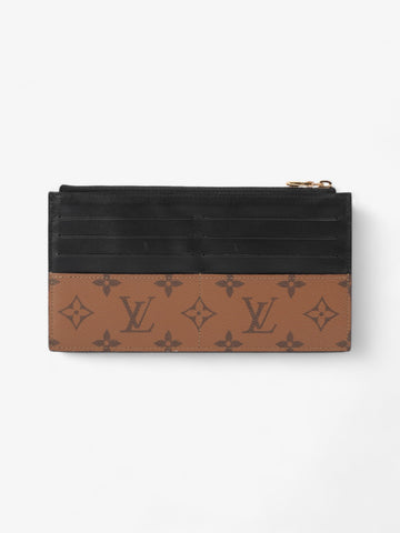 Louis Vuitton Slim Purse Monogram Reverse / Black Coated Canvas