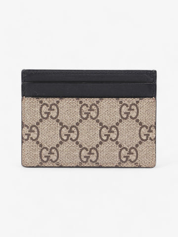 Gucci Tiger Card Holder Supreme / Black Coated Canvas