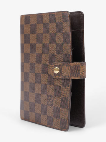 Louis Vuitton Agenda Cover Damier Ebene / Gold Coated Canvas Medium
