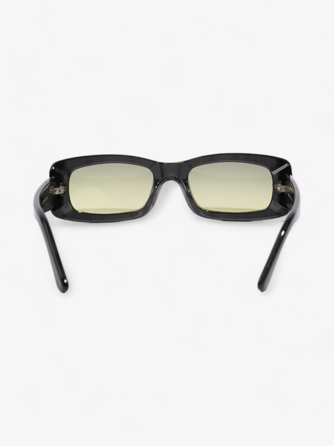 Fendi 90's Rectangle Sunglasses Grey / Green Lens Acetate 125mm