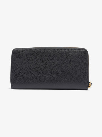 Gucci CS Marmont Zip Around Wallet Black / Gold Leather