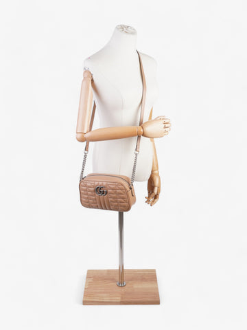 Gucci CS Marmont 2.0 Camera Bag Camelia Calfskin Leather