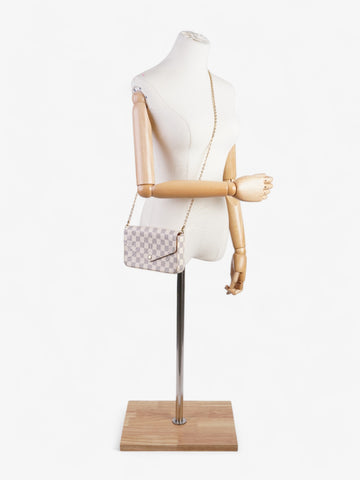 Louis Vuitton Pochette Felicie Damier Azur Coated Canvas