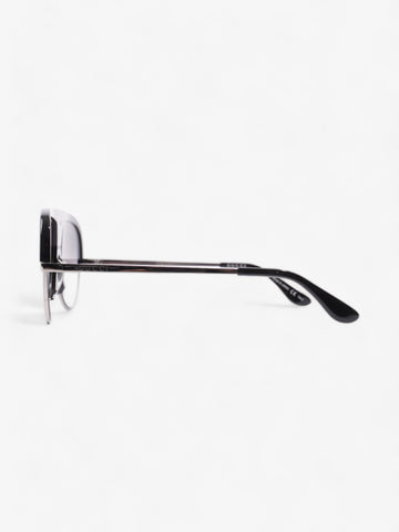 Gucci Navigator Sunglasses Black Acetate 145mm