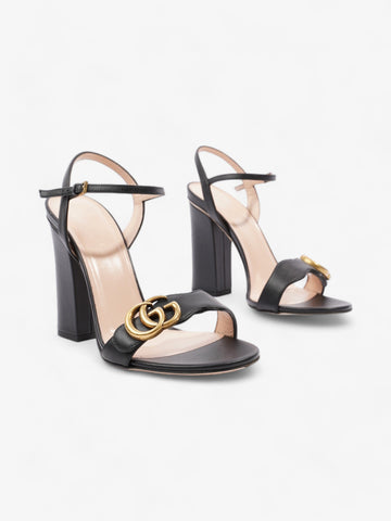 Gucci CS Marmont Heels 85mm Black Leather EU 37 UK 4