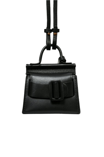BOYY Black Leather Bobby Charm Crossbody Bag