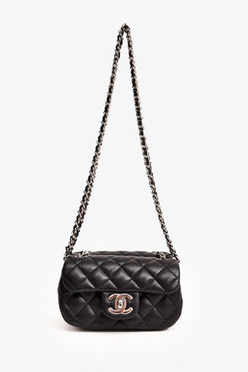 Chanel™ 2011/12 Black Lambskin Twin Flap Shoulder Bag