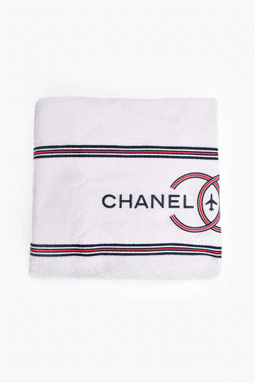 Chanel™ 2010 Cruise Collection White Terry Cloth Beach Towel