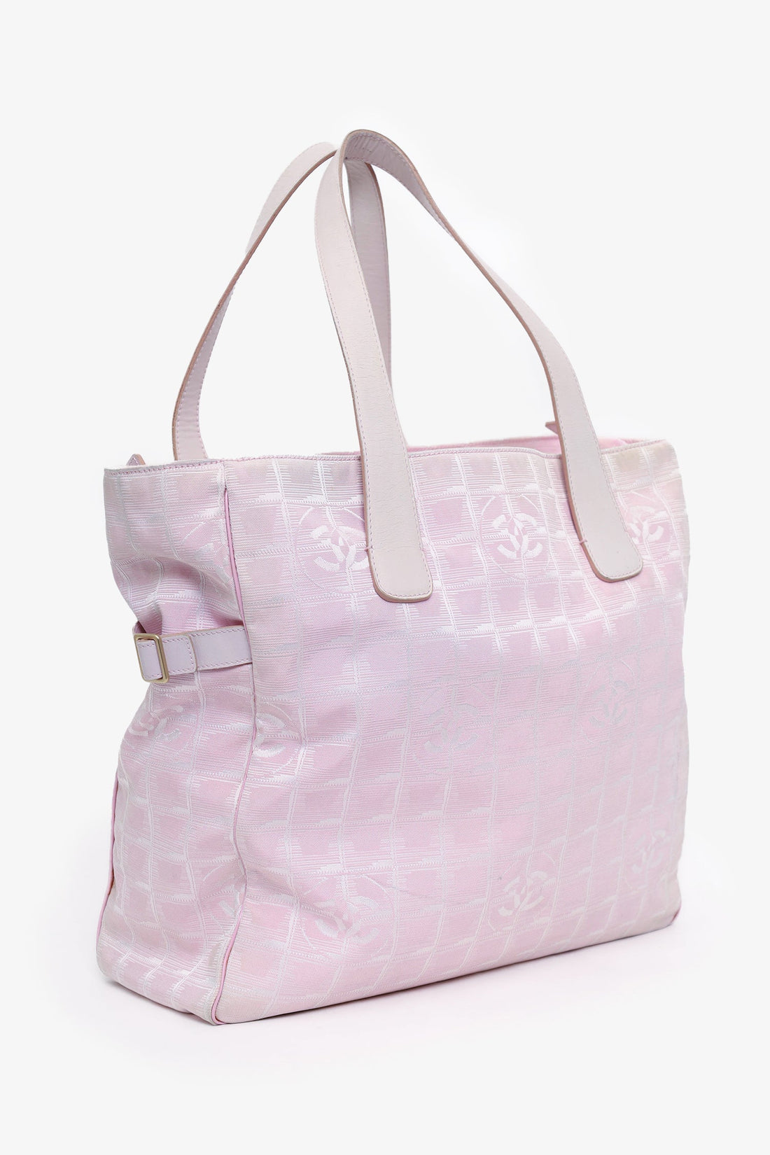 Chanel™ 2002-03 Pink Canvas Travel Ligne Tote