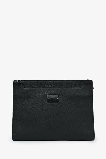 Christian Louboutin Black Leather Crossbody Mens