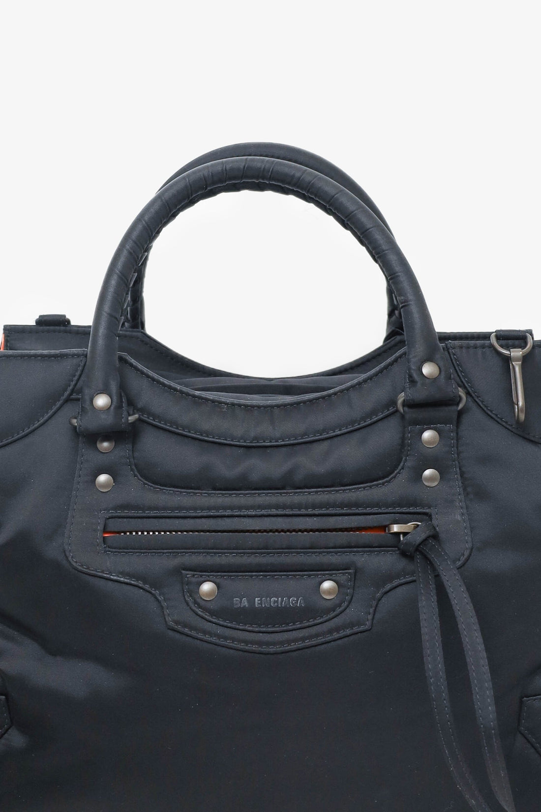Balenciaga Black Nylon Neo Classic Medium Shoulder Bag