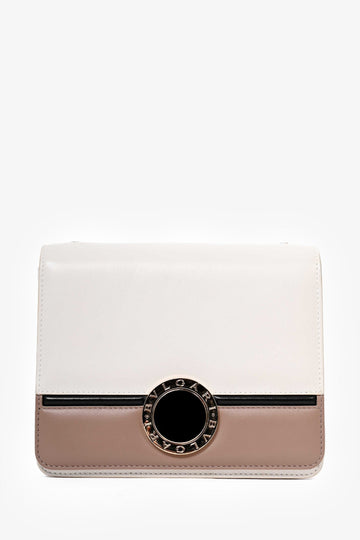Bvlgari Pink/Black Leather Crossbody