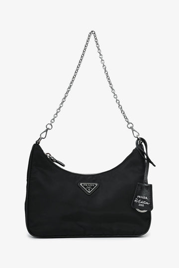 Prada Black Nylon Re-Edition 2005 Crossbody