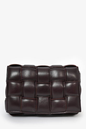 Bottega Veneta Dark Purple Padded Leather Cassette Crossbody Bag