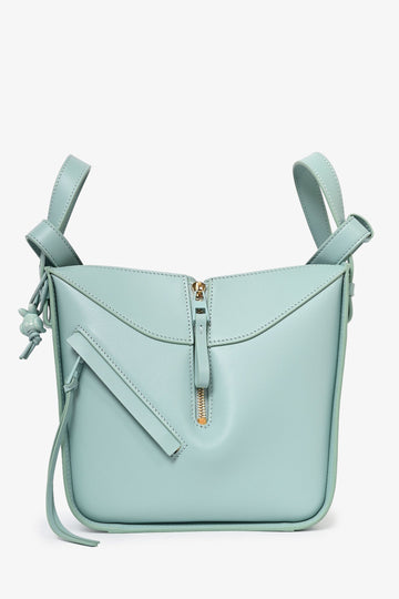 Loewe Aqua Blue Leather Hammock Bunny Charm Bag