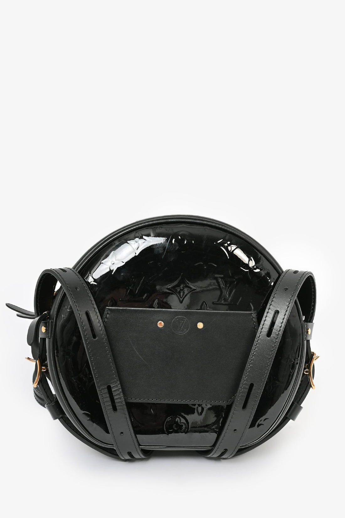 Louis Vuitton 2019 Black Vernis Boite Chapeau Souple Crossbody